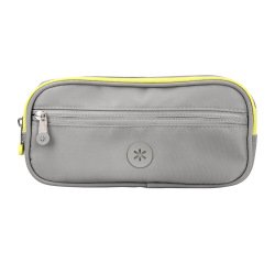 Estuche portatodo antartik fusion flex 3 cremalleras gris compañero mochila 100x60x220 mm