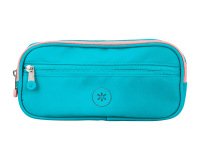 Estuche portatodo antartik fusion flex 3 cremalleras turquesa compañero mochila 100x60x220 mm