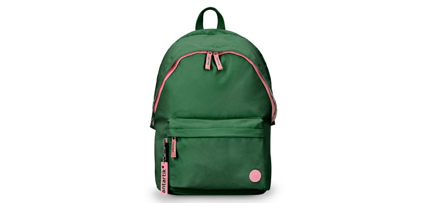 Mochila antartik basic pack con bolsillo para portatil verde 20 l 300x160x420 mm