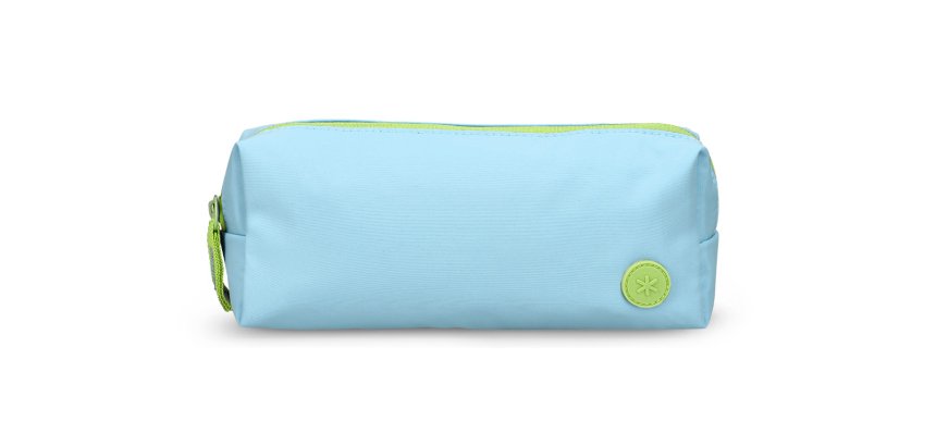 Estuche portatodo antartik basic pack 1 compartimento turquesa compañero mochila 80x55x210 mm