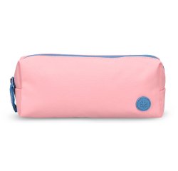 Estuche portatodo antartik basic pack 1 compartimento rosa compañero mochila 80x55x210 mm