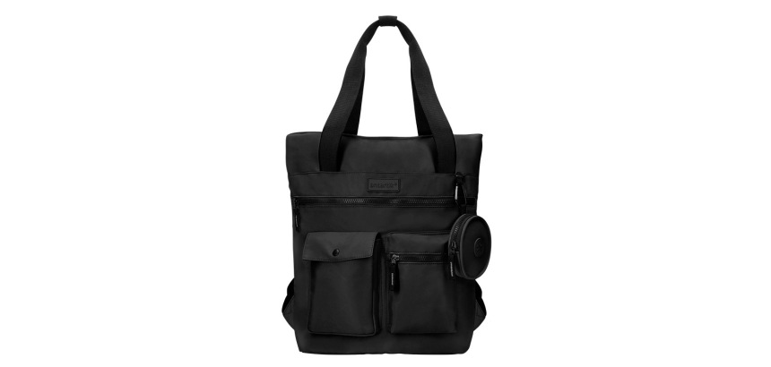 Mochila antartik bolso flip bag con acolchado para portatil 15\" color negro 400x120x390 mm