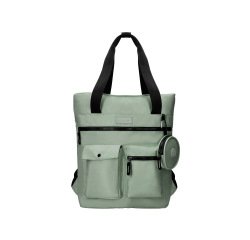 Mochila antartik bolso flip bag con acolchado para portatil 15\" verde 400x120x390 mm