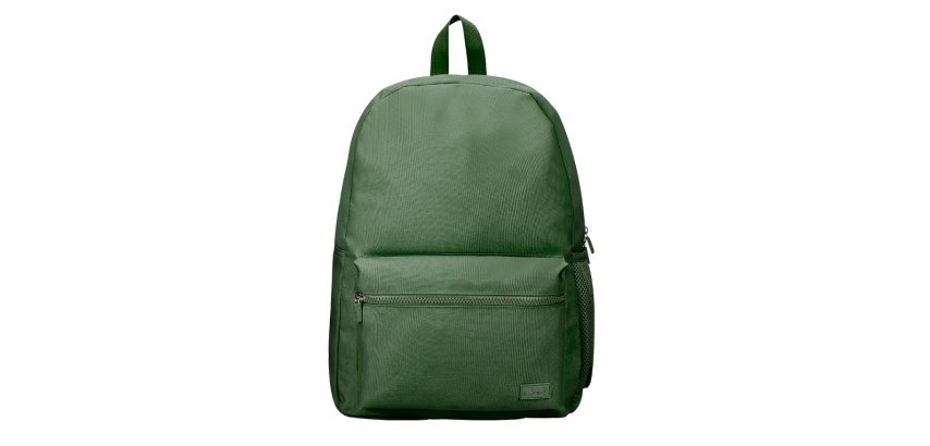 Mochila liderpapel core con compartimento lateral elastico verde militar 15 l 400x125x300 mm