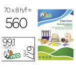 Etiqueta adhesiva tico verde fluorescente permanente laser / inkjet / fotocopia 99,1 x 67,7 mm - Caja de 560 unidades