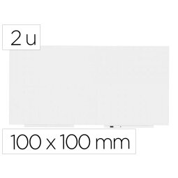 Pizarra blanca rocada skinwhiteboard pro lacada magnetica 100x100 cm 2 modulos