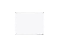Pizarra blanca rocada lacada magnetica marco aluminio con cantoneras 90x120 cm