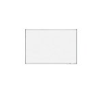 Pizarra blanca rocada lacada magnetica marco aluminio con cantoneras 120x180 cm