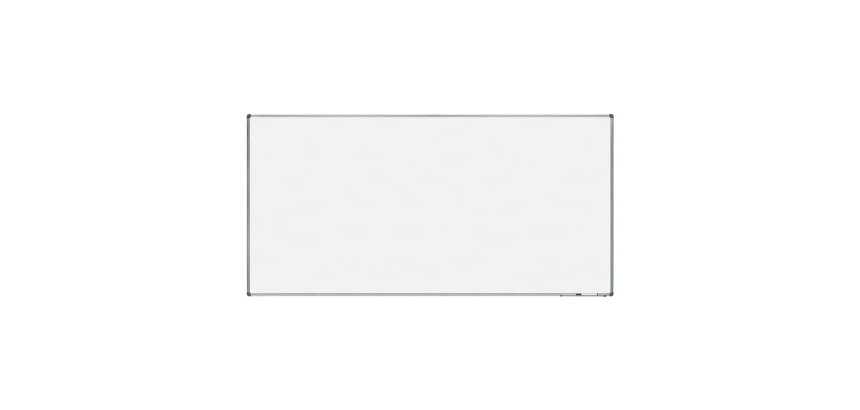 Pizarra blanca rocada lacada magnetica marco aluminio con cantoneras 120x240 cm