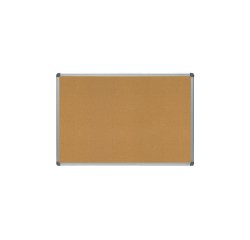 Pizarra corcho rocada marco aluminio con cantoneras 60x90 cm