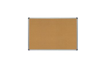 Pizarra corcho rocada marco aluminio con cantoneras 60x90 cm