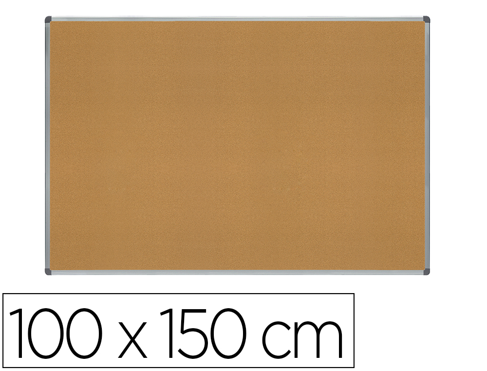 PIZARRA CORCHO Q-CONNECT MARCO DE ALUMINIO 150X100 CM EXTRA CORCHO