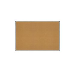 Pizarra corcho rocada marco aluminio con cantoneras 100x150 cm
