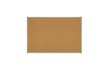 Pizarra corcho rocada marco aluminio con cantoneras 100x150 cm