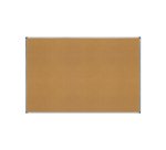 Pizarra corcho rocada marco aluminio con cantoneras 120x180 cm