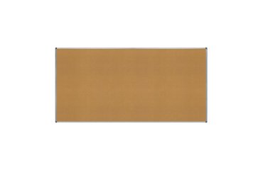 Pizarra corcho rocada marco aluminio con cantoneras 120x240 cm