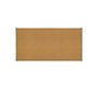 Pizarra corcho rocada marco aluminio con cantoneras 120x240 cm