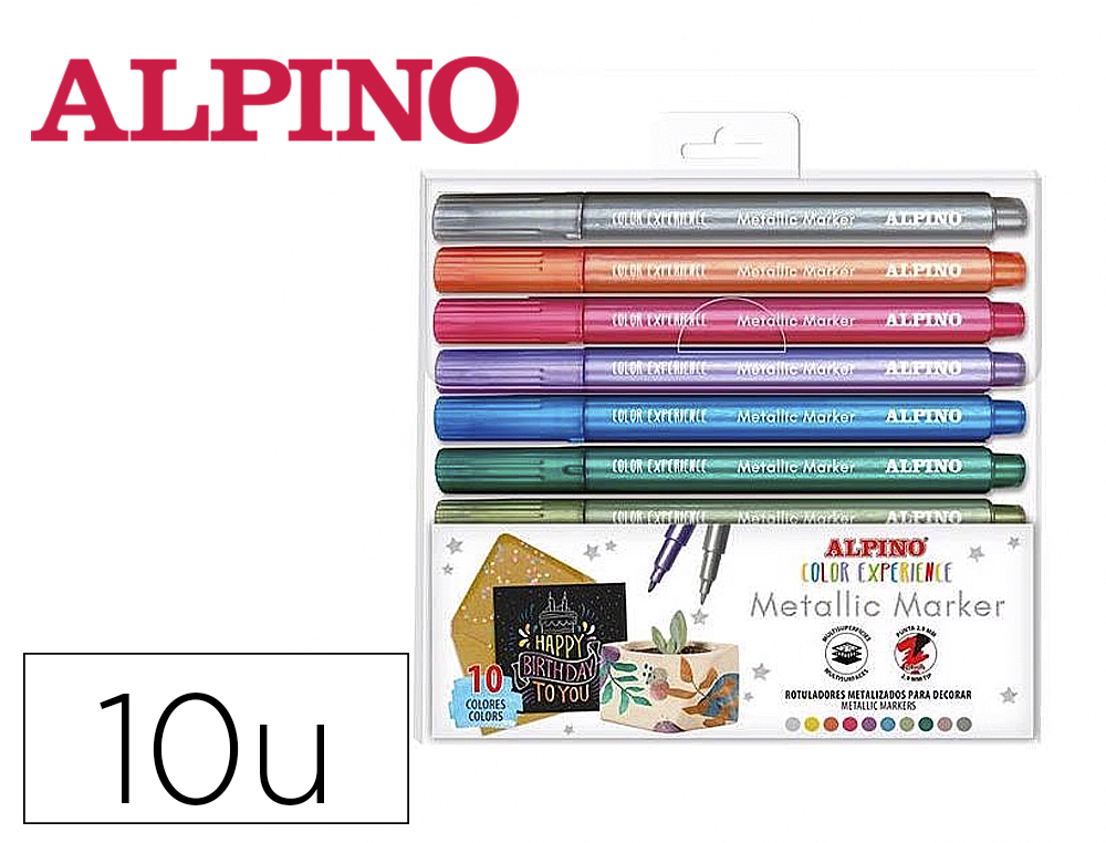 ALPINO Lettering Color Experience Rotulador punta de pincel, 12