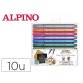 Rotulador alpino metallic marker color experience estuche de 10 unidades colores surtidos