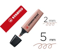 Rotulador stabilo boss pastel fluorescente 70 nature colors ocre oscuro
