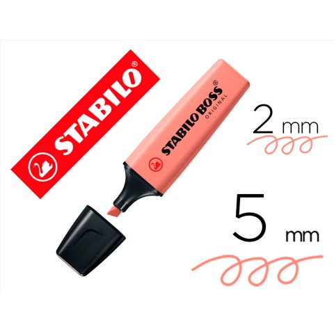Rotulador stabilo boss pastel fluorescente 70 nature colors siena