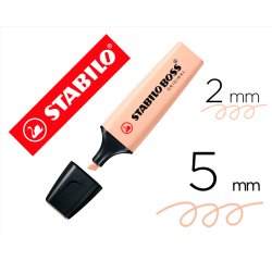 Rotulador stabilo boss pastel fluorescente 70 nature colors beige