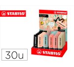 Rotulador stabilo boss pastel fluorescente 70 nature colors expositor de 30 unidades colores surtidos