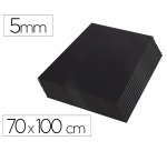 Carton pluma liderpapel negro doble cara 70x100cm espesor 5 mm