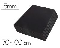 Carton pluma liderpapel negro doble cara 70x100cm espesor 5 mm