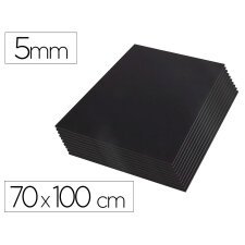 Carton pluma liderpapel negro doble cara 70x100cm espesor 5 mm