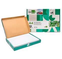 Papel dibujo liderpapel 210x297 mm 130 gr sin recuadro din a4 hoja