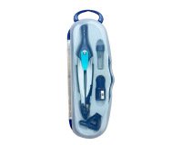 Compas liderpapel lock device con adaptador universal y tubo de minas color azul oscuro