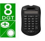 Calculadora liderpapel bolsillo xf43 8 digitos solar y pilas color negro 94x59,5x10,5mm