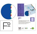 Separador liderpapel plastico juego de 10 separadores folio 16 taladros