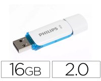 Memoria usb philips flash usb 2.0 16gb snow blue