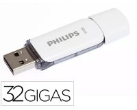 Memoria usb philips flash usb 2.0 32gb snow grey