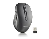 Raton ngs evo rust optico 800/1200/1600 dpi inalambrico 5 botones teclas silenciosas receptor usb 2,4 ghz negro