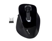 Raton ngs bow optico 800/1200/1600 dpi inalambrico 5 botones optico receptor 2.4 ghz negro