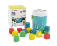 Juego didactico miniland cubo de formas encajables turquesa