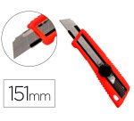 Cuter q-connect plastico ancho bloqueo de la hoja por rueda guia metalica para la cuchilla 18 mm xd-190 blister 1 unida