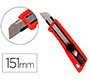Cuter q-connect plastico ancho bloqueo de la hoja por rueda guia metalica para la cuchilla 18 mm xd-190 blister 1 unida