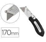 Cuter q-connect metalico ancho plegable con mango antideslizante cuchilla 19 mm xd-925 conclip blister 1 unidad