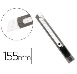 Cuter q-connect metalico ancho cuchilla ceramica 18 mm xd- c78 con clip blister 1 unidad