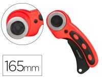 Cuter q-connect rotatorio medidas 22x56x165 mm cuchilla circular 45 mm xd-38 blister 1 unidad