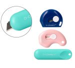 Cuter q-connect plastico mini de seguridad retractil modelos y colores surtidos expositor 30 unidades