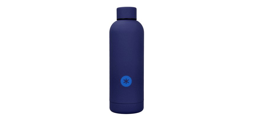 Botella portaliquidos antartik isotermica acero inoxidable libre de bpa color azul 500 ml