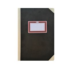 Libro cartone cosido fernandes flecha din a6+ liso 50 hojas 100 gr negro