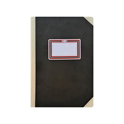 Libro cartone cosido fernandes flecha din a5+ rayado horizontal 50 hojas 100 gr negro