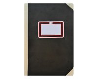 Libro cartone cosido fernandes flecha din a4+ rayado horizontal 50 hojas 100 gr negro