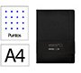 Cuaderno con gomilla Antartik notes tapa dura A4 hojas puntos negro 100 hojas 80 g